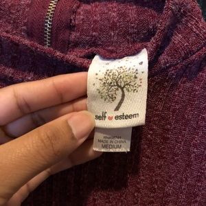 Ribbed, long-sleeve shirt